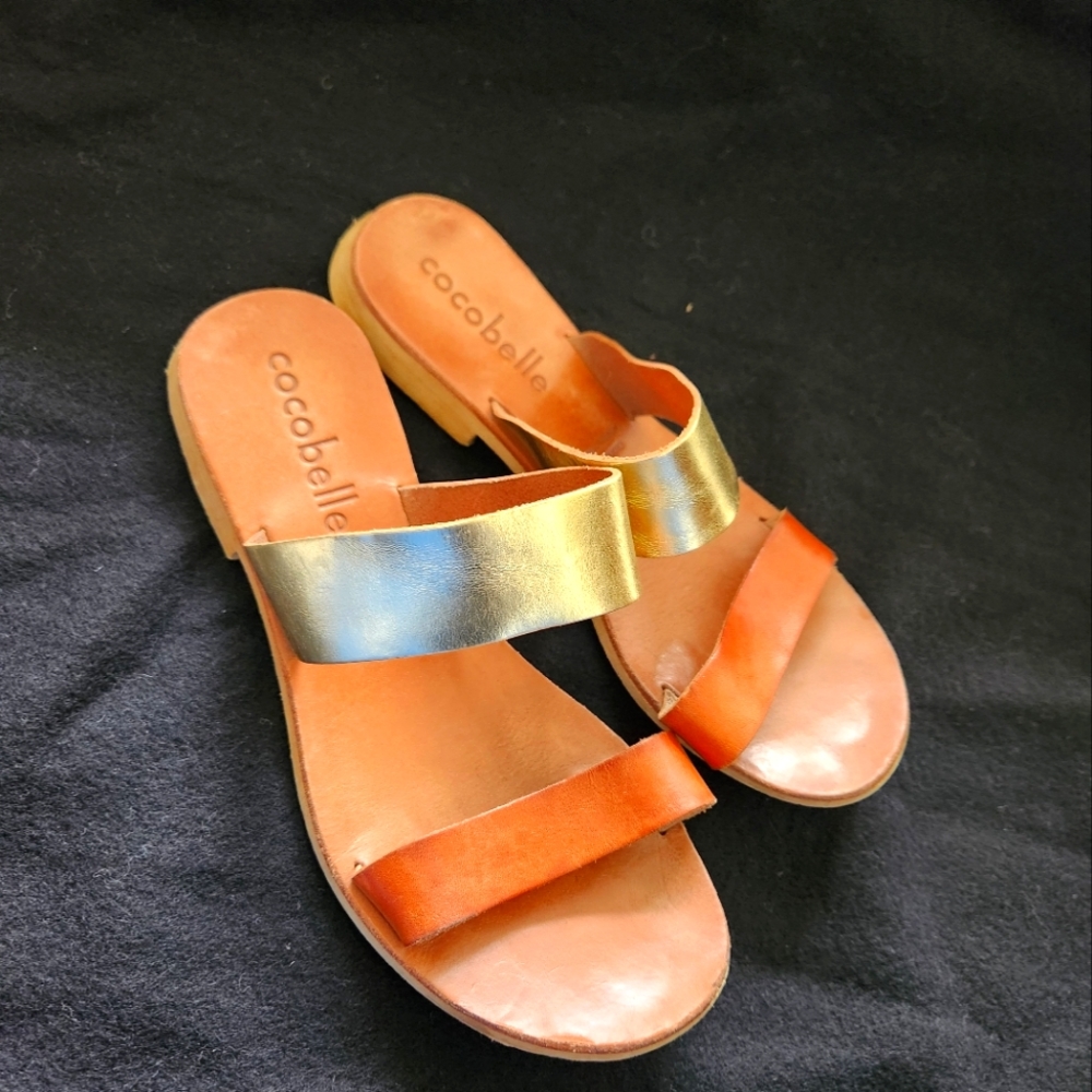 Cocobelle Leather Sandals Size 7.5 Women's